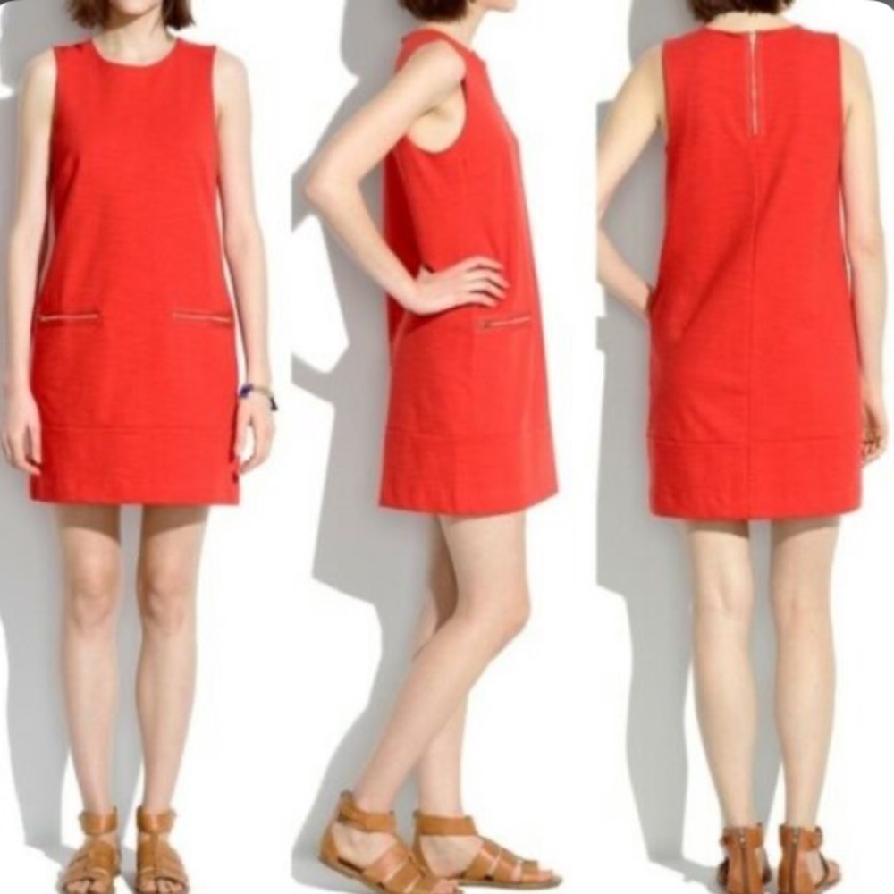 . Like new MADEWELL red shift dress size xs